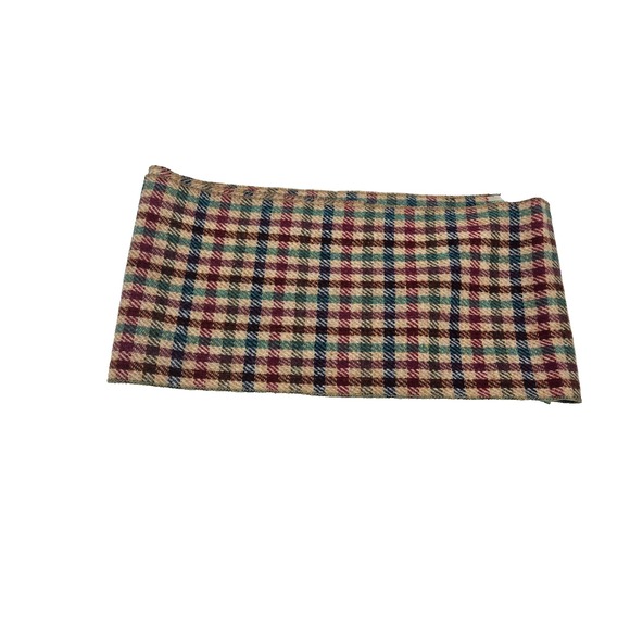 Wrap London Accessories - Vintage Plaid Fringe Scarf Multicolor Academia Preppy Cottagecore